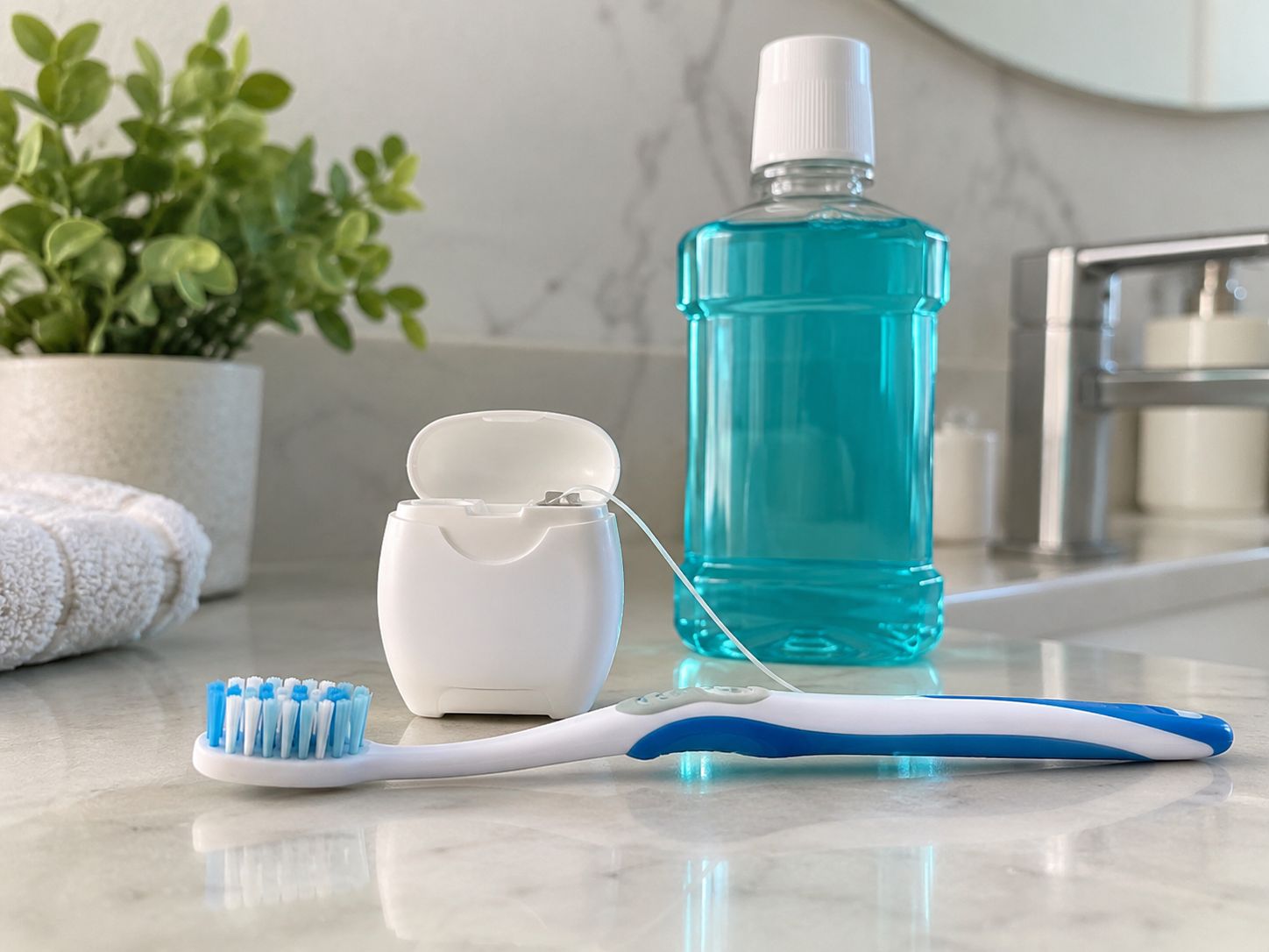 Chải răng và chỉ nha khoa là nền tảng, nước súc miệng chỉ hỗ trợ