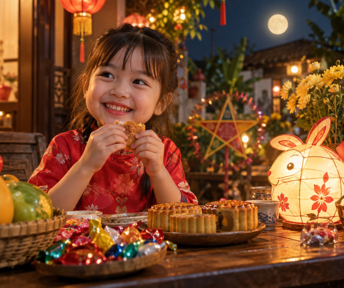 Trẻ ăn kẹo bị sâu răng: bảo vệ răng mùa Trung thu